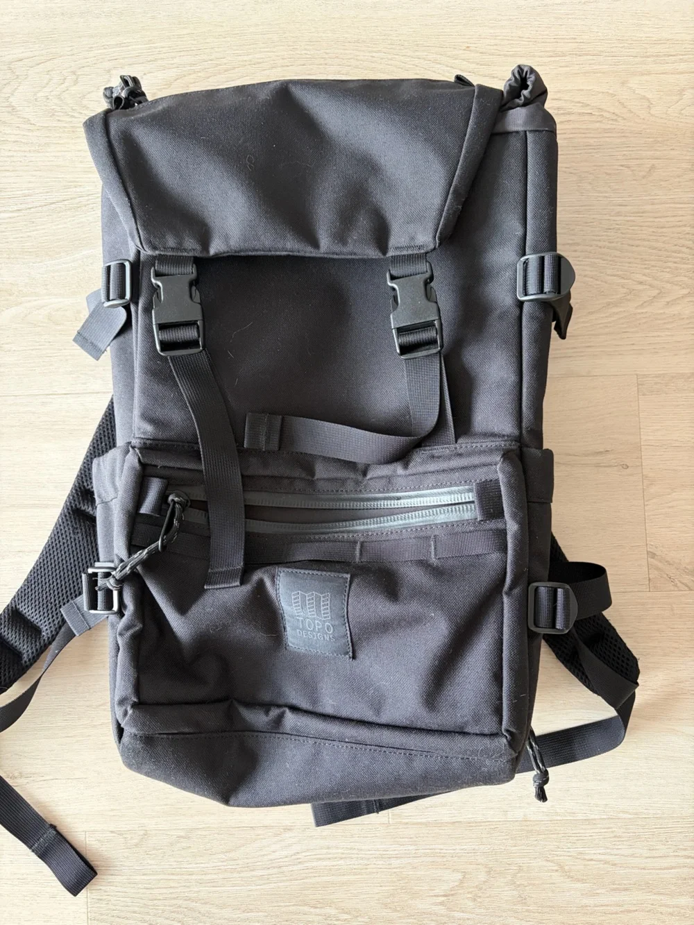 Topo Designs Rover Pack Tech Black